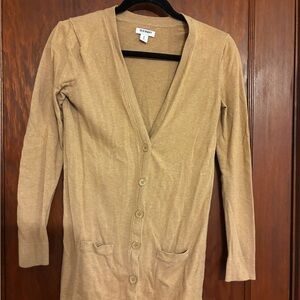 Tan Cardigan Sweater